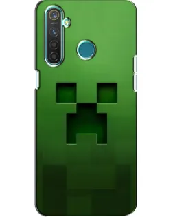 Чехол для Realme 5 Pro с картинкой «Крипер микро-дизайн» Чехол для Realme 5 Pro с картинкой «Крипер микро-дизайн»