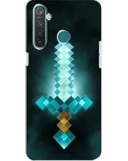 Чехол для Realme 5 Pro с картинкой «Алмазный меч неон» Чехол для Realme 5 Pro с картинкой «Алмазный меч неон»