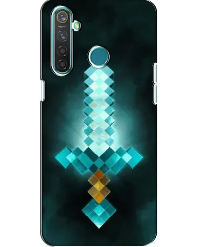 Чехол для Realme 5 Pro с картинкой «Алмазный меч неон» Чехол для Realme 5 Pro с картинкой «Алмазный меч неон»