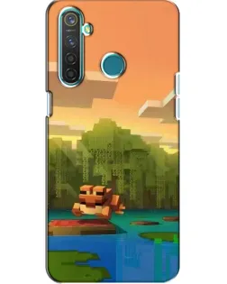 Чехол для Realme 5 Pro с картинкой «Майнкрафт закат солнца» Чехол для Realme 5 Pro с картинкой «Майнкрафт закат солнца»