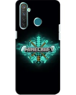 Чехол для Realme 5 Pro с картинкой «Minecraft Diamond лого» Чехол для Realme 5 Pro с картинкой «Minecraft Diamond лого»