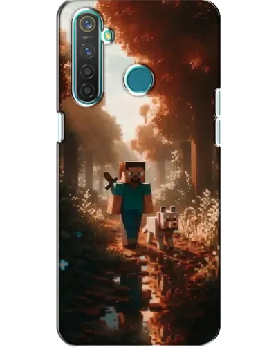 Чехол для Realme 5 Pro с картинкой «Стив в лесу» Чехол для Realme 5 Pro с картинкой «Стив в лесу»