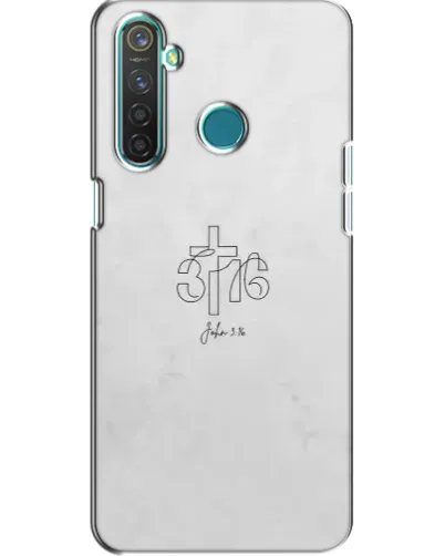 Чохол для Realme 5 Pro з картинкою «Івана 3:16 Хрест» Чохол для Realme 5 Pro з картинкою «Івана 3:16 Хрест»