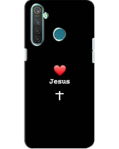 Чохол для Realme 5 Pro з картинкою «Серце - Jesus»