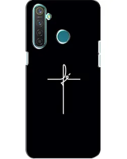 Чехол для Realme 5 Pro с картинкой «Тонкий крест»