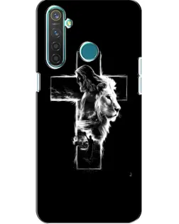 Чехол для Realme 5 Pro с картинкой «Сияющий крест Jesus»