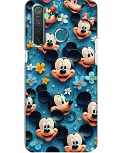 Чехол для Realme 5 Pro с картинкой «Паттерн Микки и Минни» Чехол для Realme 5 Pro с картинкой «Паттерн Микки и Минни»
