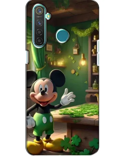Чехол для Realme 5 Pro с картинкой «Микки в мастерской»