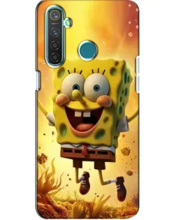 Чехол для Realme 5 Pro с картинкой «Губка Боб прыгает» Чехол для Realme 5 Pro с картинкой «Губка Боб прыгает»