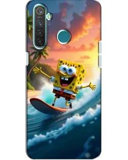 Чехол для Realme 5 Pro с картинкой «Губка Боб серфингист» Чехол для Realme 5 Pro с картинкой «Губка Боб серфингист»