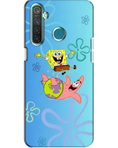 Чехол для Realme 5 Pro с картинкой «Спанч Боб и Патрик»