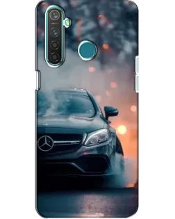 Чехол для Realme 5 Pro с картинкой «Mercedes — ночной город»