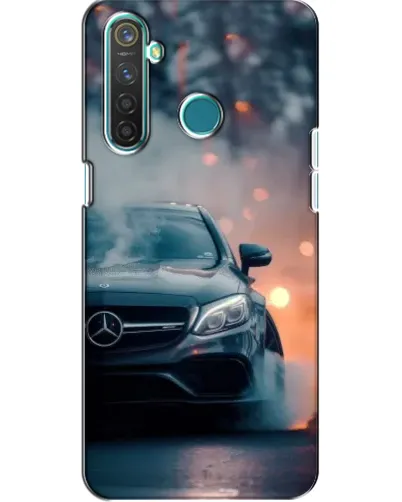 Чехол для Realme 5 Pro с картинкой «Mercedes — ночной город» Чехол для Realme 5 Pro с картинкой «Mercedes — ночной город»