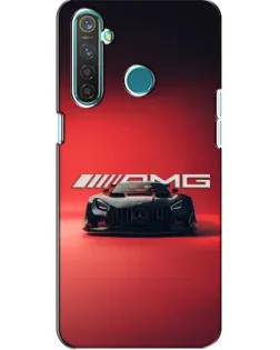 Чехол для Realme 5 Pro с картинкой «Mercedes AMG — красная линия»