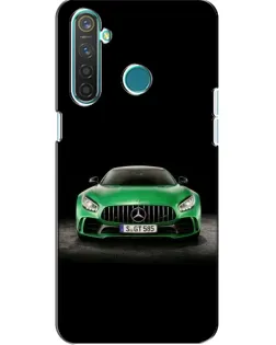 Чехол для Realme 5 Pro с картинкой «Mercedes — неоновый лого»