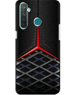 Чехол для Realme 5 Pro с картинкой «Mercedes Carbon Grid»