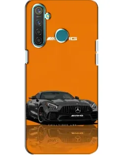 Чехол для Realme 5 Pro с картинкой «Оранжевый Mercedes AMG»