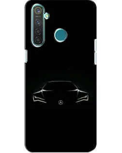 Чехол для Realme 5 Pro с картинкой «Mercedes — силуэт авто»