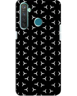 Чехол для Realme 5 Pro с картинкой «Mercedes паттерн звезд»