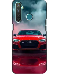 Чехол для Realme 5 Pro с картинкой «Audi RS — красный стиль»