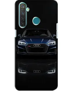 Чехол для Realme 5 Pro с картинкой «Audi — ночное отражение»