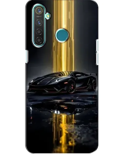 Чехол для Realme 5 Pro с картинкой «Ночной Lamborghini драйв»