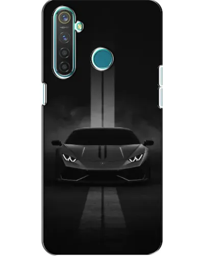 Чехол для Realme 5 Pro с картинкой «Lamborghini симметрия дорог»