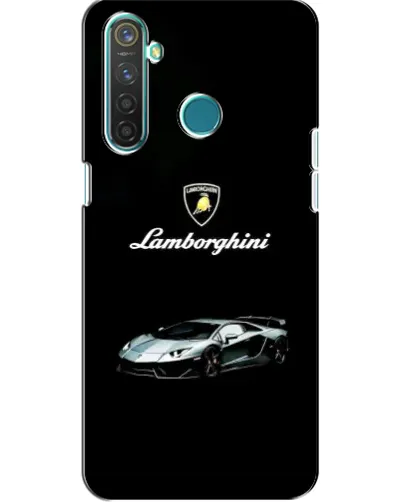 Чехол для Realme 5 Pro с картинкой «Логотип Lamborghini классика»