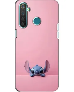 Чехол для Realme 5 Pro с картинкой «Stitch выглядывает»