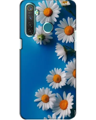 Чехол для Realme 5 Pro с картинкой «Белоснежные маргаритки»