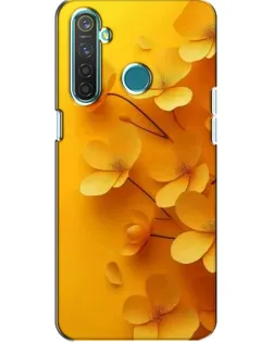 Чехол для Realme 5 Pro с картинкой «Золотые лепестки»