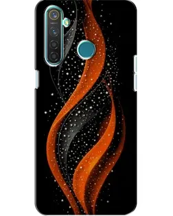 Чехол для Realme 5 Pro с картинкой «Огненная звездная волна»