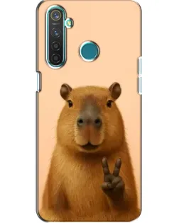 Чехол для Realme 5 Pro с картинкой «Капибара виктория»