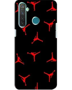 Чехол для Realme 5 с картинкой «Jordan Red Pattern» Чехол для Realme 5 с картинкой «Jordan Red Pattern»