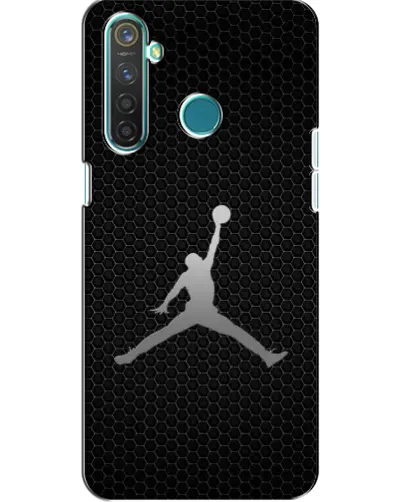 Чехол для Realme 5 с картинкой «Jordan Dark Carbon»