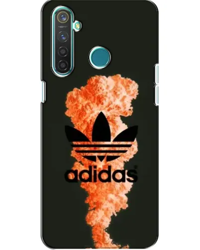 Чохол для Realme 5 з картинкою «Помаранчевий дим Adidas»