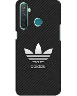 Чохол для Realme 5 з картинкою «Adidas Карбонова текстура»