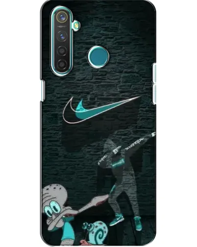 Чехол для Realme 5 с картинкой «Спортивный арт Nike»
