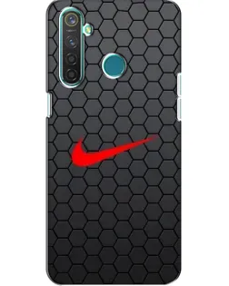 Чехол для Realme 5 с картинкой «Nike — карбоновая сетка» Чехол для Realme 5 с картинкой «Nike — карбоновая сетка»