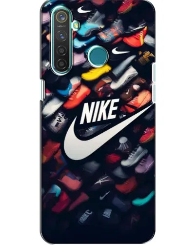 Чехол для Realme 5 с картинкой «Коллекция кроссовок Nike»