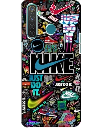 Чехол для Realme 5 с картинкой «Яркий коллаж Nike» Чехол для Realme 5 с картинкой «Яркий коллаж Nike»