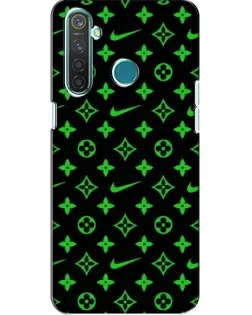 Чехол для Realme 5 с картинкой «Неоновый принт LV»