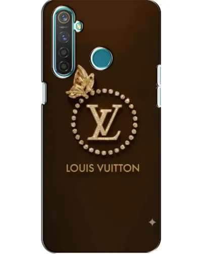 Чехол для Realme 5 с картинкой «LV — золотая печать»