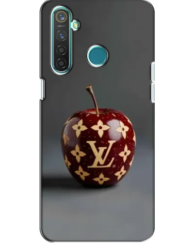 Чехол для Realme 5 с картинкой «Красное яблоко LV»