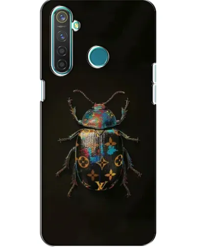 Чехол для Realme 5 с картинкой «LV — мраморный принт»