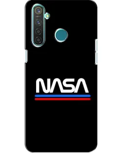 Чехол для Realme 5 с картинкой «NASA — классика Red Blue» Чехол для Realme 5 с картинкой «NASA — классика Red Blue»