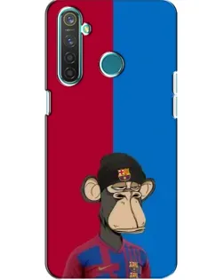 Чохол для Realme 5 з картинкою «Bored Ape — фанат Барси»