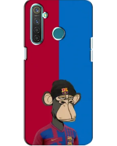 Чохол для Realme 5 з картинкою «Bored Ape — фанат Барси»