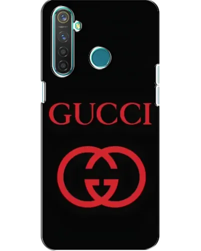 Чохол для Realme 5 з картинкою «Gucci — червоний логотип»