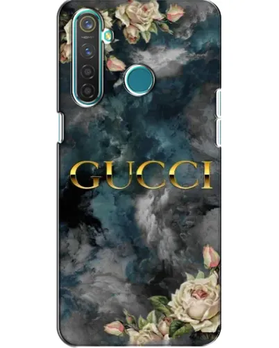 Чохол для Realme 5 з картинкою «Абстрактні квіти Gucci»